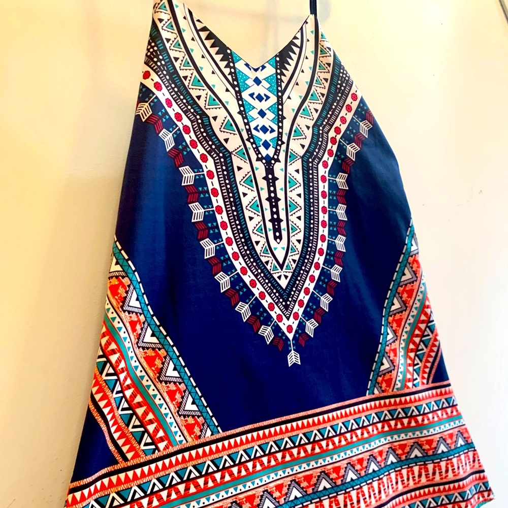 Never Worn!! Printed Slip Dress
